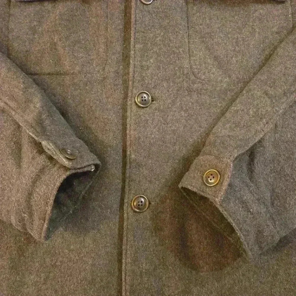 Brooks Brothers Mens Wool Button Down Collared Long Sleeve Jacket Brown Size XL - Picture 2 of 13